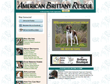 Tablet Screenshot of americanbrittanyrescue.org